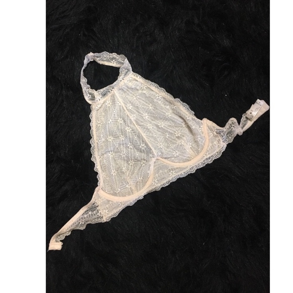 Lace halter bralette